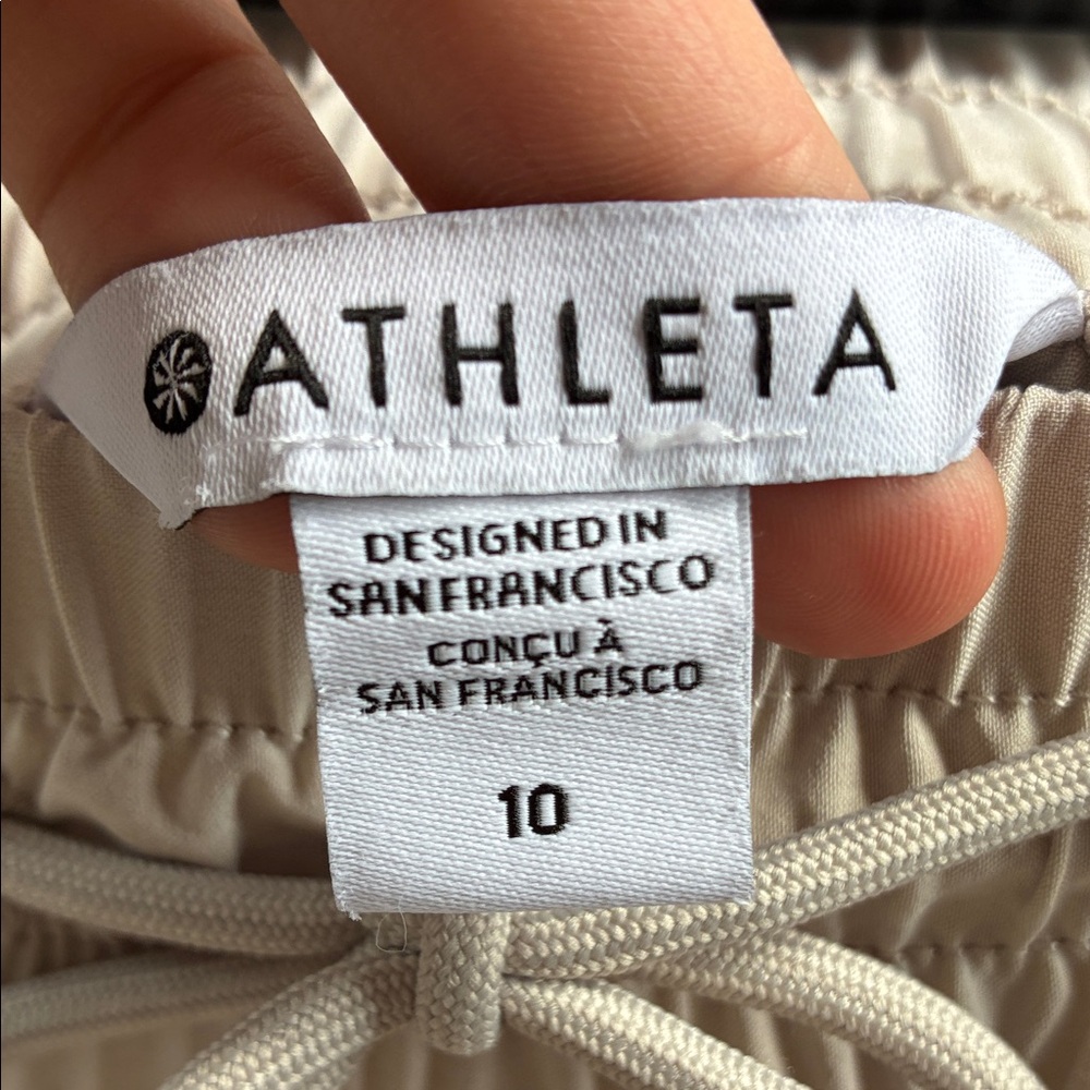 Athleta Avenue Wide Leg Crop Pants Size 10 - Picture 3 of 4